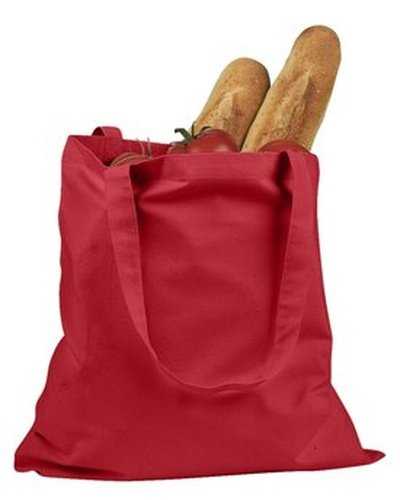 BAGedge BE007 6 oz Canvas Promo Tote - Red - HIT a Double