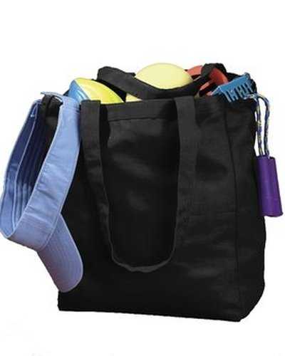 BAGedge BE008 Canvas Book Tote - Black - HIT a Double