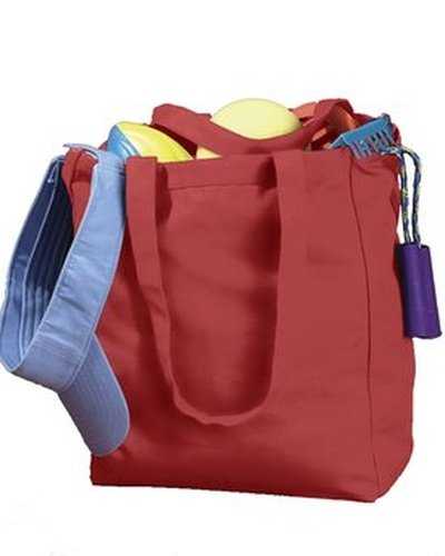BAGedge BE008 Canvas Book Tote - Red - HIT a Double