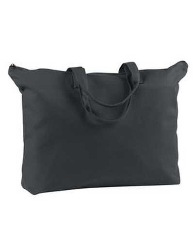 BAGedge BE009 Canvas Zippered Book Tote - Black - HIT a Double