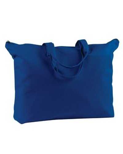 BAGedge BE009 Canvas Zippered Book Tote - Royal - HIT a Double
