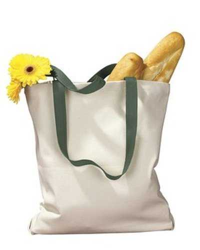 BAGedge BE010 Canvas Tote with Contrasting Handles - Natural Forest - HIT a Double