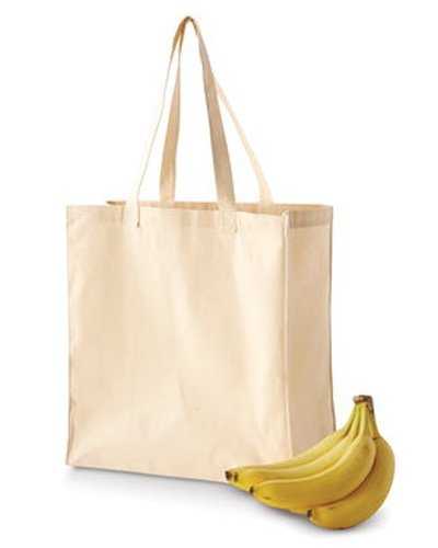 BAGedge BE055 6 oz Canvas Grocery Tote - Natural - HIT a Double