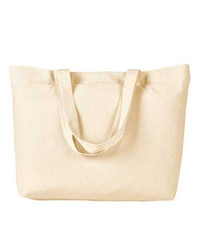 BAGedge BE102 Cotton Twill Horizontal Shopper - Natural - HIT a Double