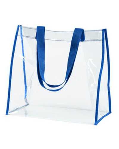 BAGedge BE252 Clear Pvc Tote - Royal - HIT a Double