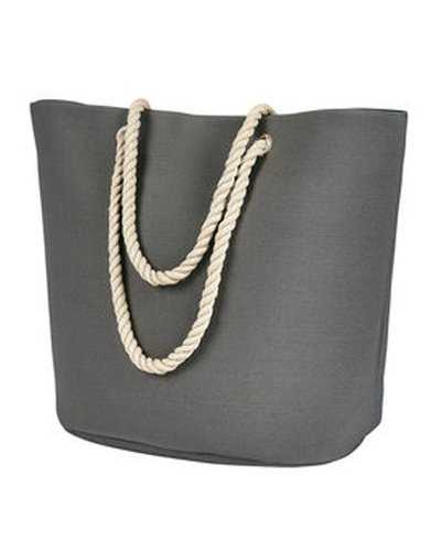 BAGedge BE256 Polyester Canvas Rope Tote - Gray - HIT a Double