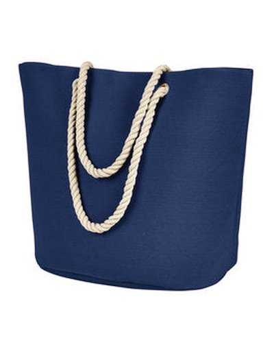 BAGedge BE256 Polyester Canvas Rope Tote - Navy - HIT a Double