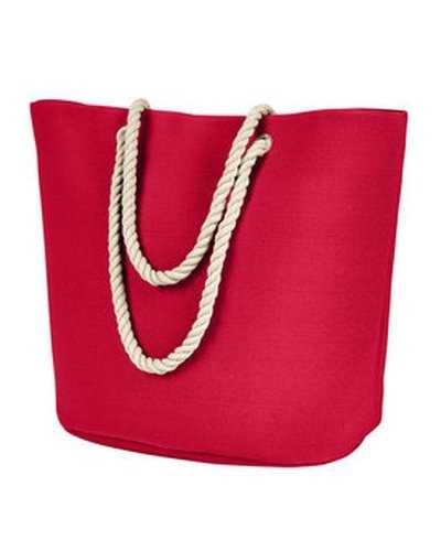 BAGedge BE256 Polyester Canvas Rope Tote - Red - HIT a Double