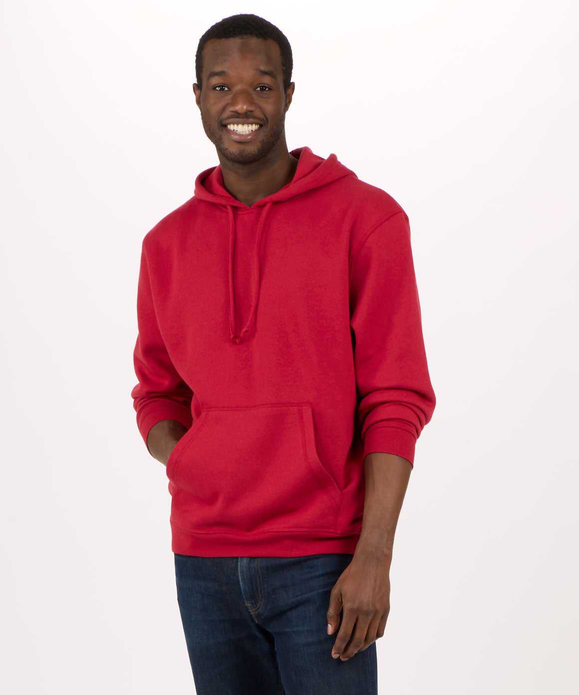 Boxercraft BM5302 Fleece Hooded Pullover - Brick Red - HIT a Double - 1