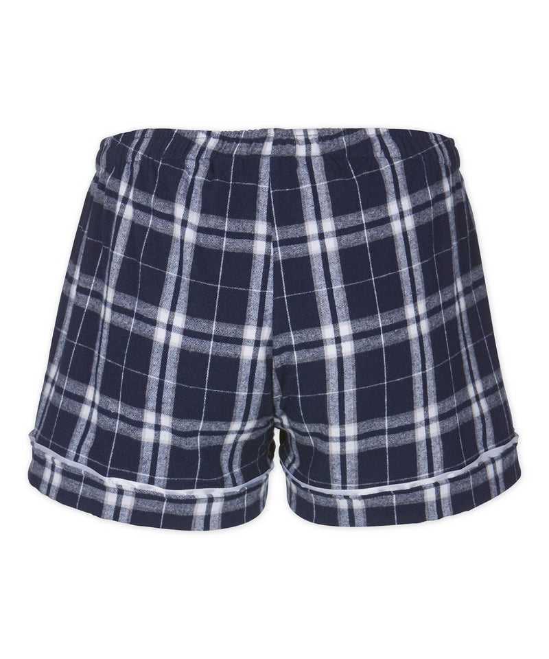 Boxercraft BW6501 Women&#39;s Flannel Shorts - Navy Silver - HIT a Double - 4
