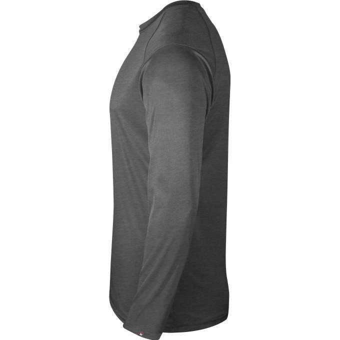 Badger Sport 1001 Fit Flex Long Sleeve Tee - Charcoal - HIT a Double - 3