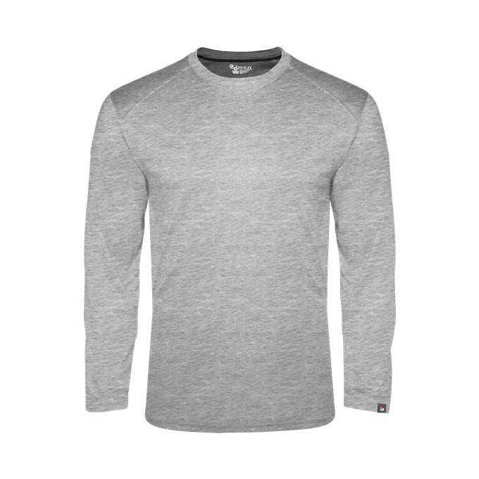 Badger Sport 1001 Fit Flex Long Sleeve Tee - Oxford - HIT a Double - 1