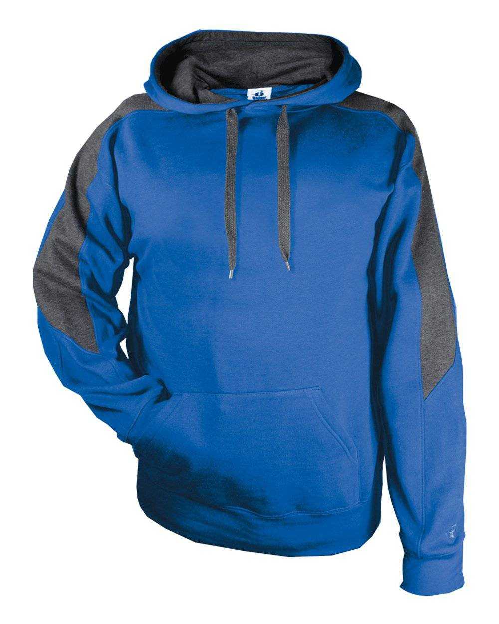 Badger Sport 1265 Saber Hoodie - Royal Charcoal - HIT a Double - 1
