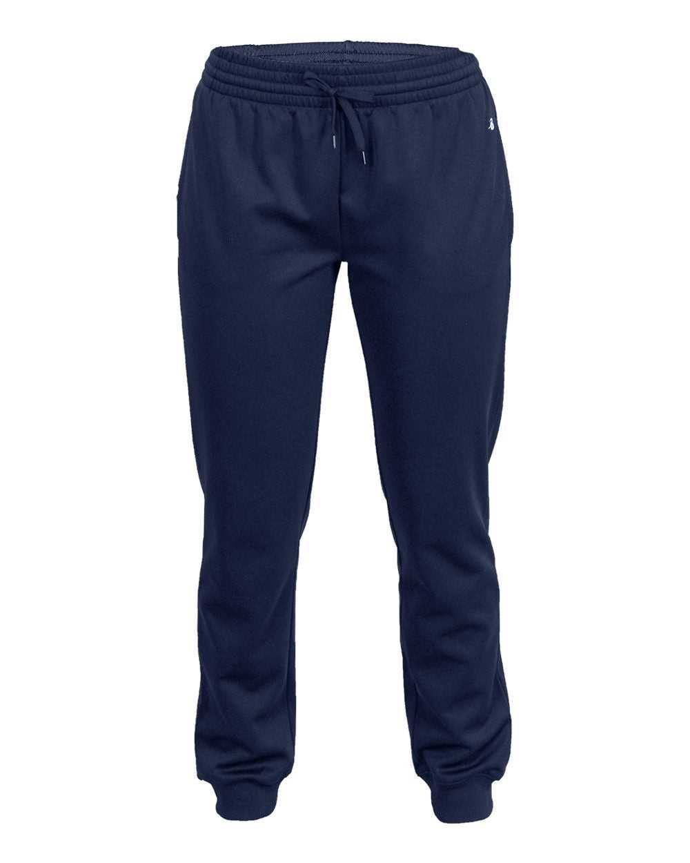 Badger Sport 1476 Ladies Jogger Pant - Navy - HIT a Double - 1