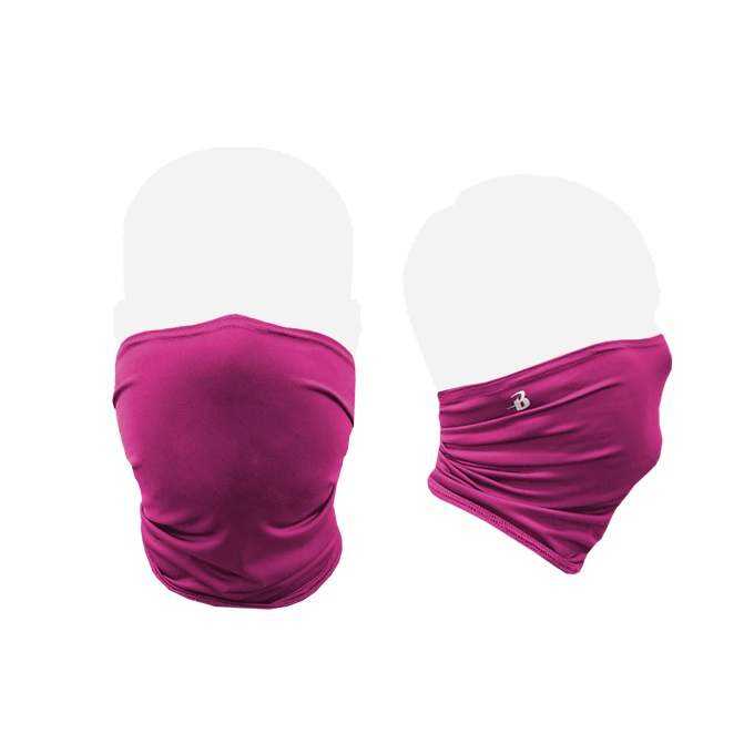 Badger Sport 1900 Performance Face Shield - Hot Pink - HIT a Double - 1