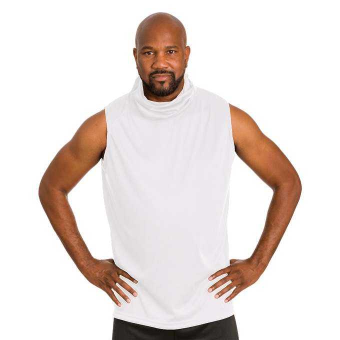 Badger Sport 1923 Adult 2B1 Sleeveless Tee - White - HIT a Double - 3