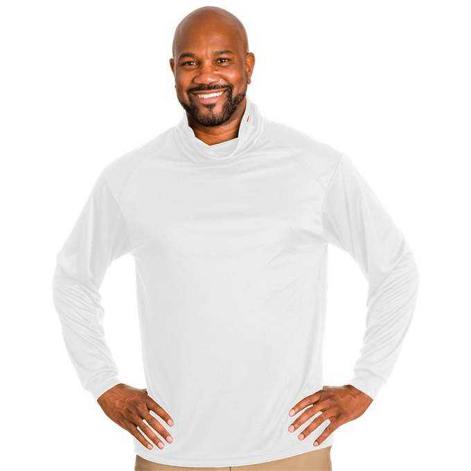 Badger Sport 1925 Adult 2B1 Long Sleeve Tee - White - HIT a Double - 2