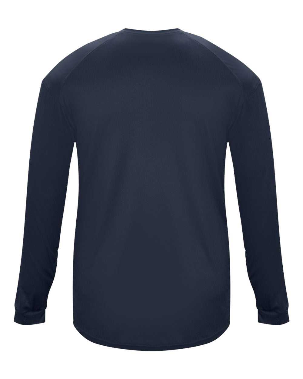 Badger Sport 2004 Ultimate Softlock Youth Long Sleeve Tee - Navy - HIT a Double - 3