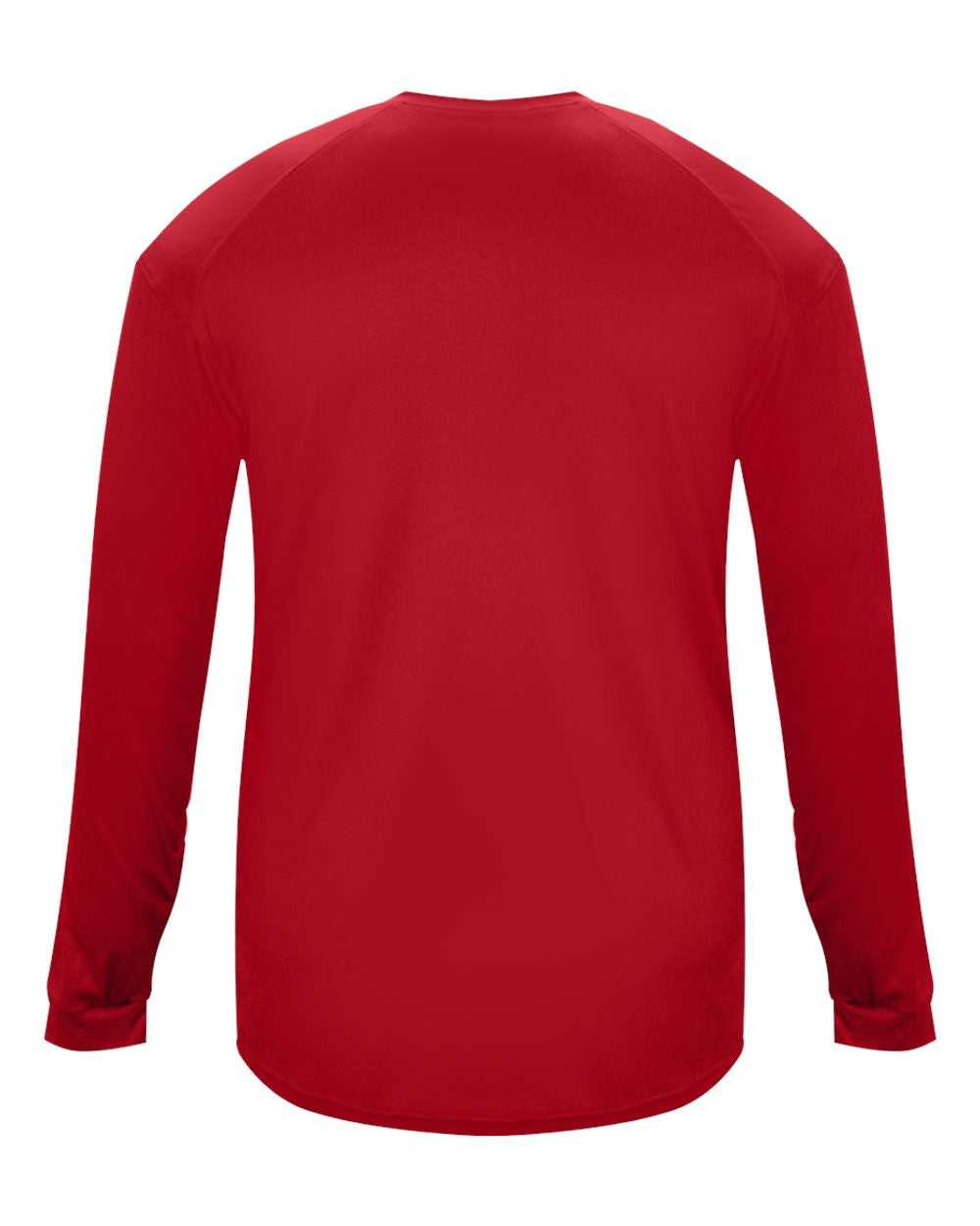 Badger Sport 2004 Ultimate Softlock Youth Long Sleeve Tee - Red - HIT a Double - 3