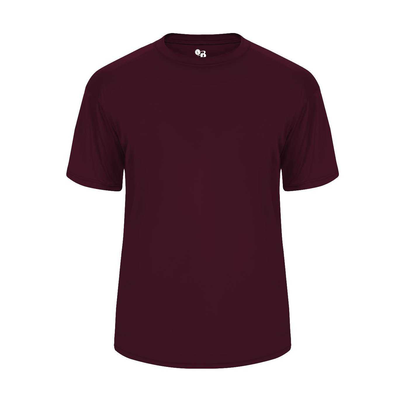 Badger Sport 2020 Ultimate Softlock Youth Tee - Maroon - HIT a Double - 1