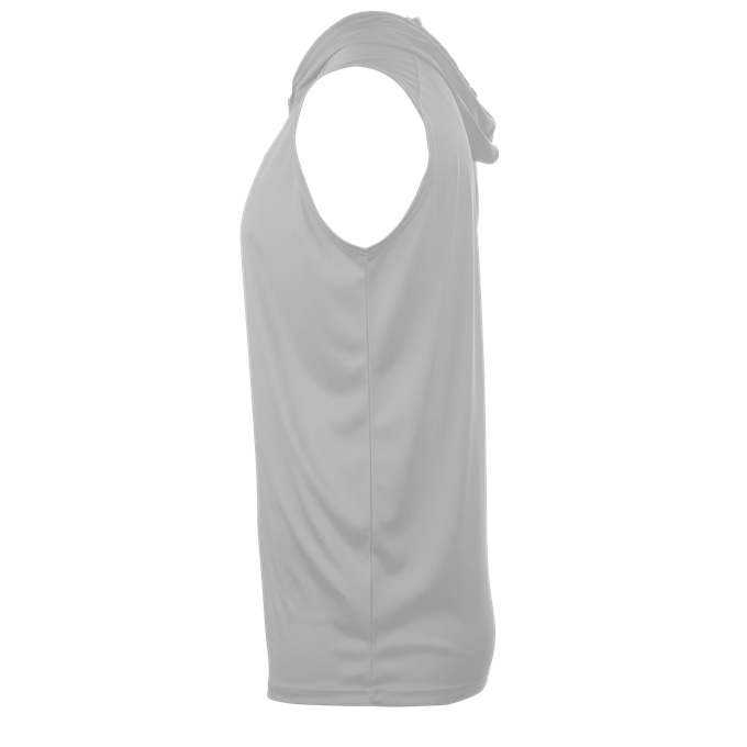 Badger Sport 2108 B-Core Sleeveless Hood Youth Tee - Silver - HIT a Double - 2