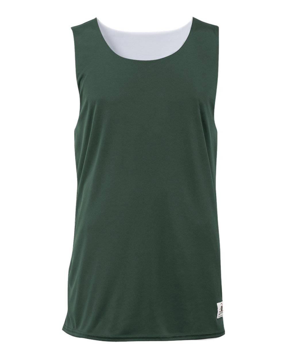 Badger Sport 2129 Youth B-Dry Reversible Tank - Forest White - HIT a Double - 1