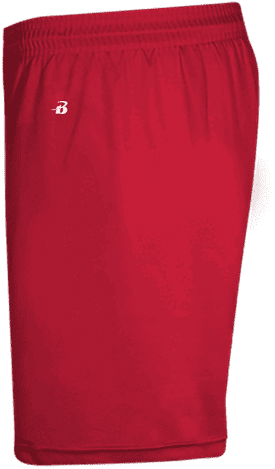Badger Sport 214600 B-Core Pocketed 4&quot; Youth Short - Red - HIT a Double - 2