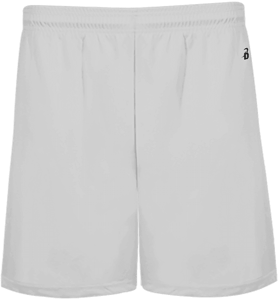 Badger Sport 214600 B-Core Pocketed 4&quot; Youth Short - White