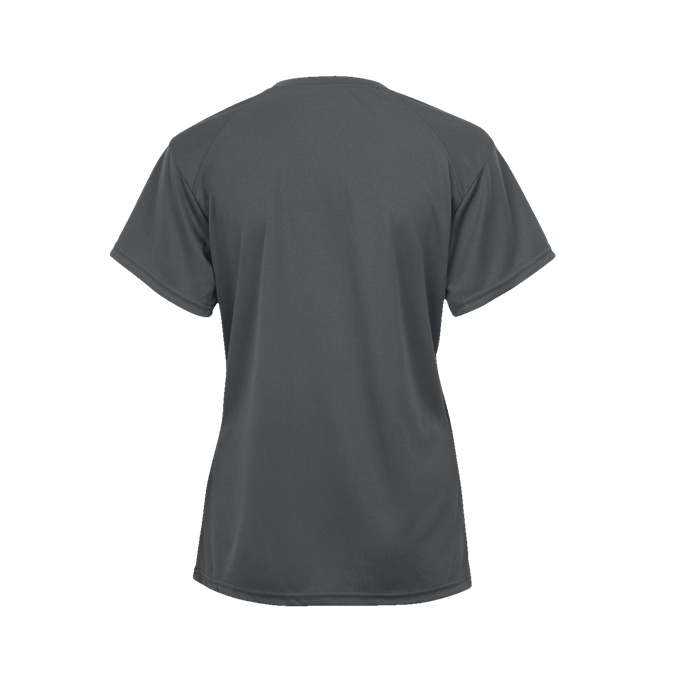 Badger Sport 2160 B-Core Girls' Tee - Graphite - HIT a Double - 1