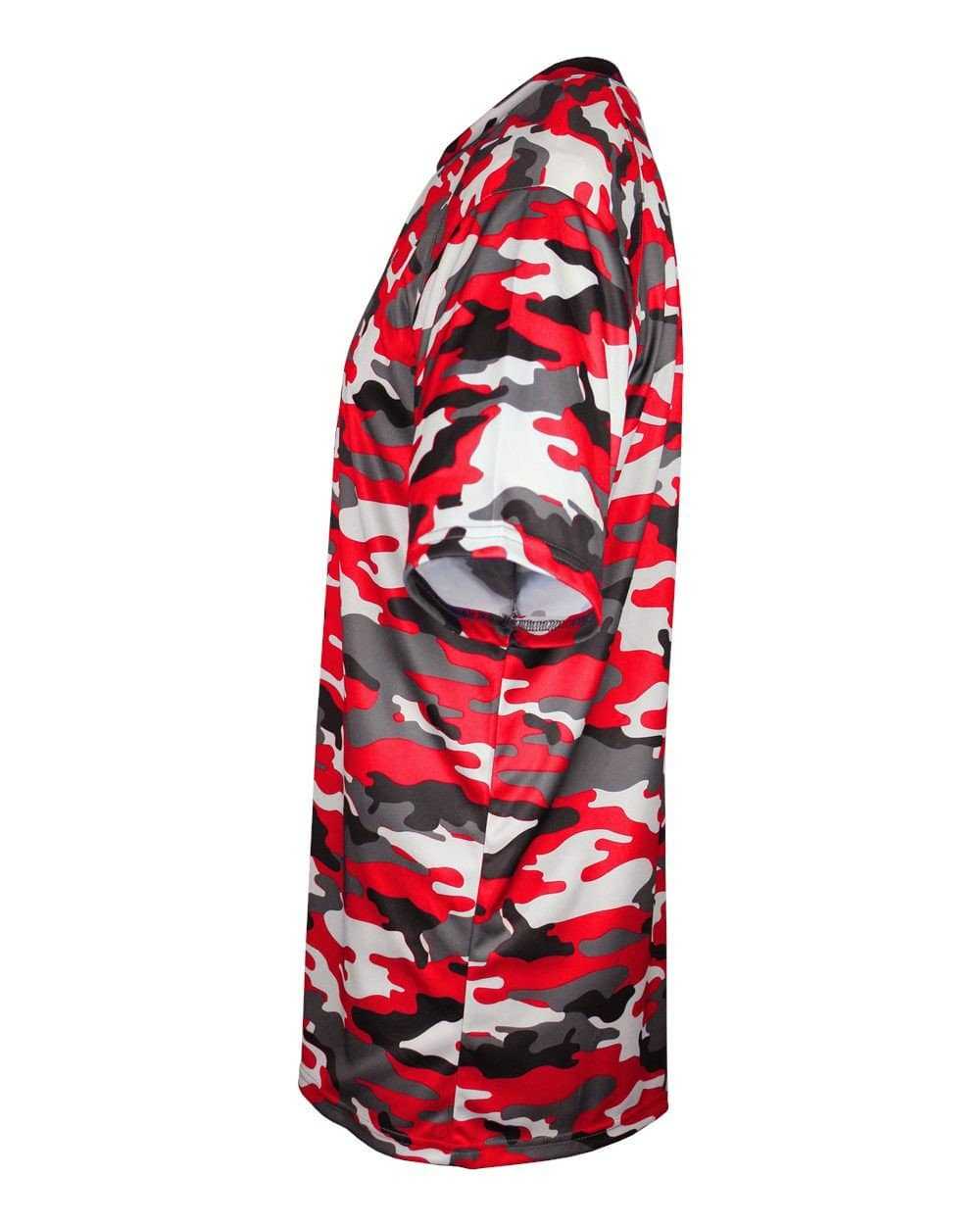 Badger Sport 2181 Camo Youth Tee - Red Camo - HIT a Double - 1