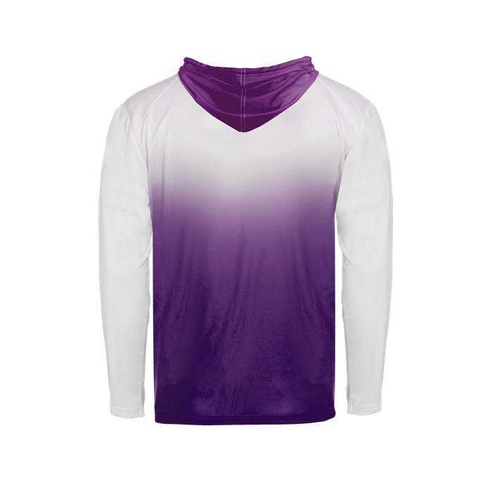 Badger Sport 2205 Ombre Youth Hoodie Tee - Purple Ombre - HIT a Double - 2
