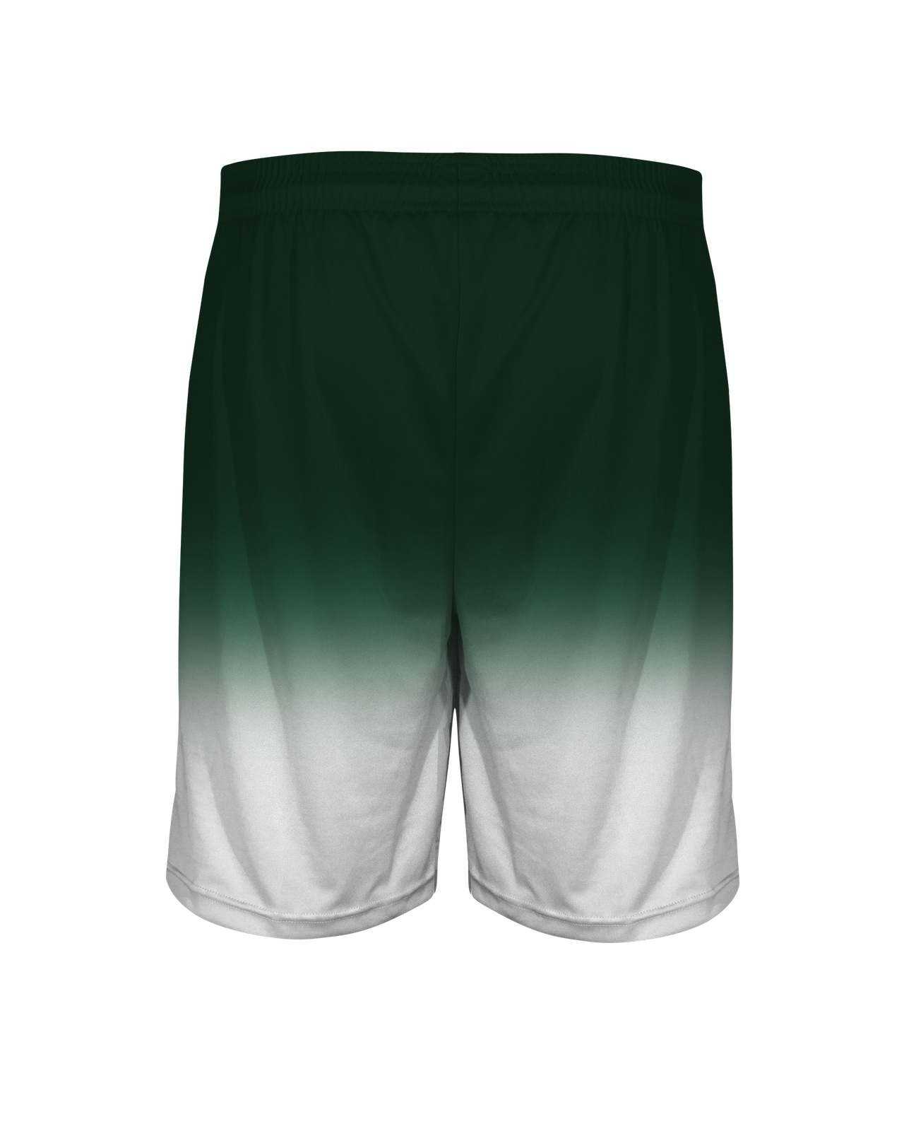 Badger Sport 2206 Ombre Youth Short - Forest White - HIT a Double - 1