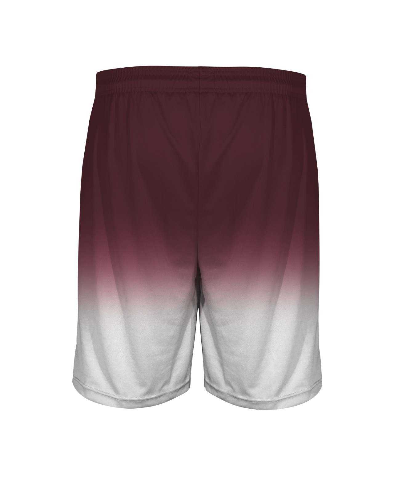 Badger Sport 2206 Ombre Youth Short - Maroon White - HIT a Double - 1