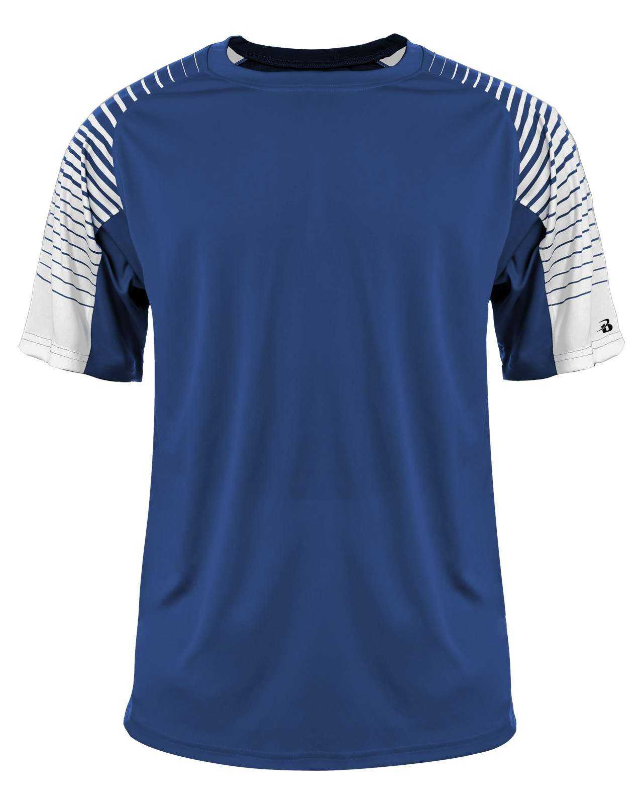 Badger Sport 2210 Lineup Youth Tee - Royal - HIT a Double - 1