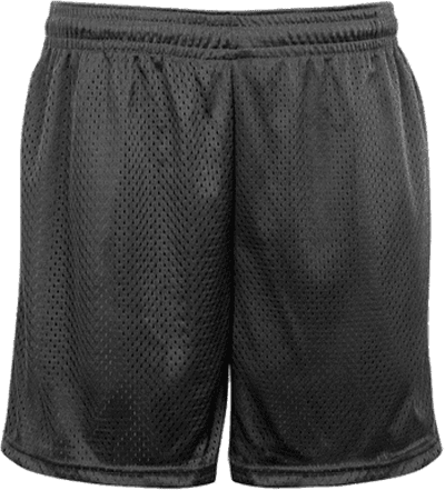 Badger Sport 222500 Mesh Tricot Youth 4&quot; Short - Graphite
