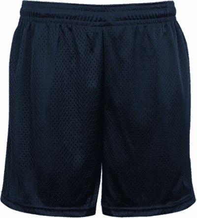 Badger Sport 222500 Mesh Tricot Youth 4&quot; Short - Navy