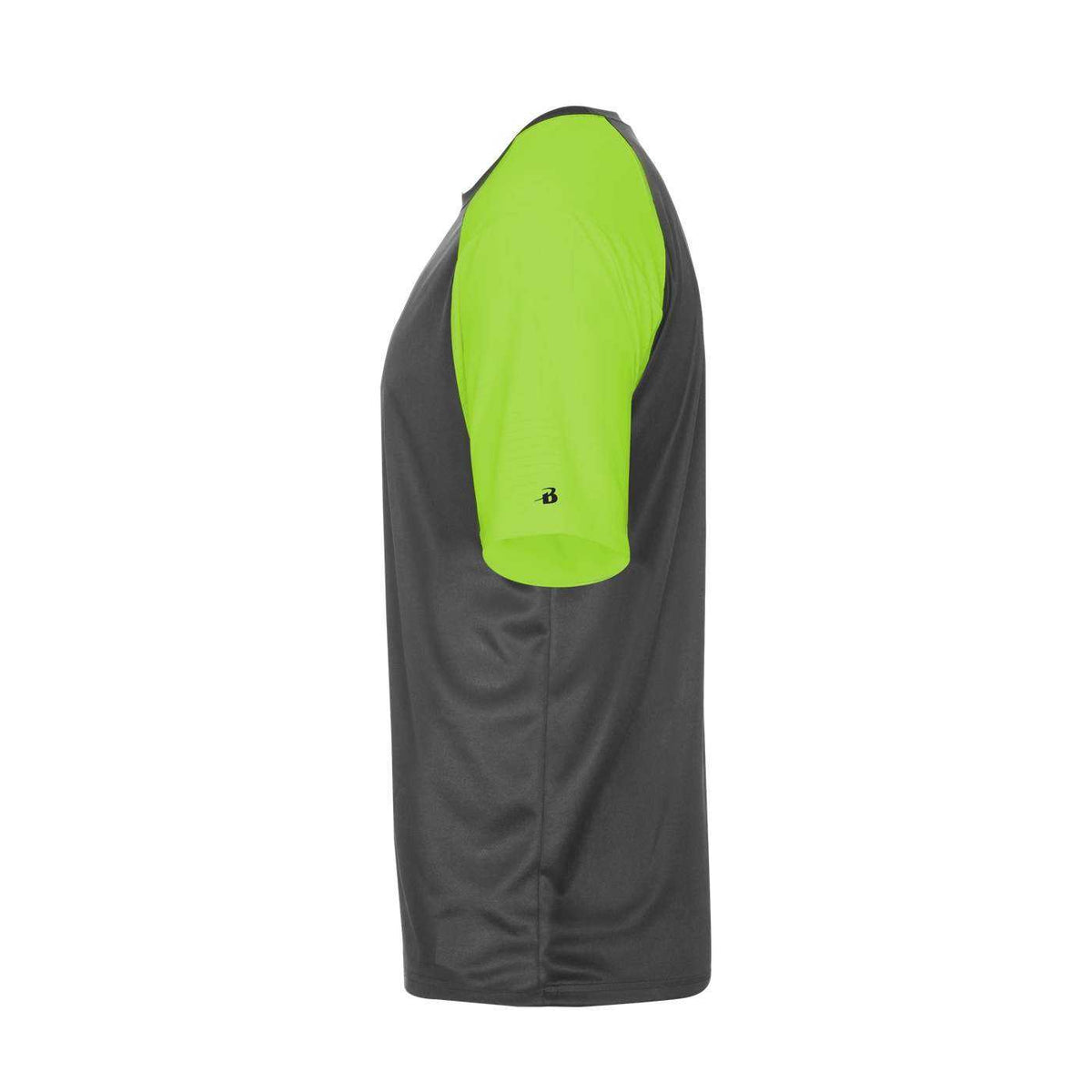 Badger Sport 2230 Breakout Youth Tee - Graphite Lime - HIT a Double - 2