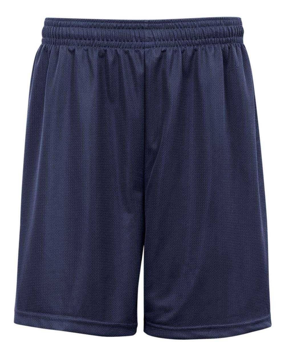 Badger Sport 2237 Youth. Mini Mesh Short - Navy - HIT a Double - 1