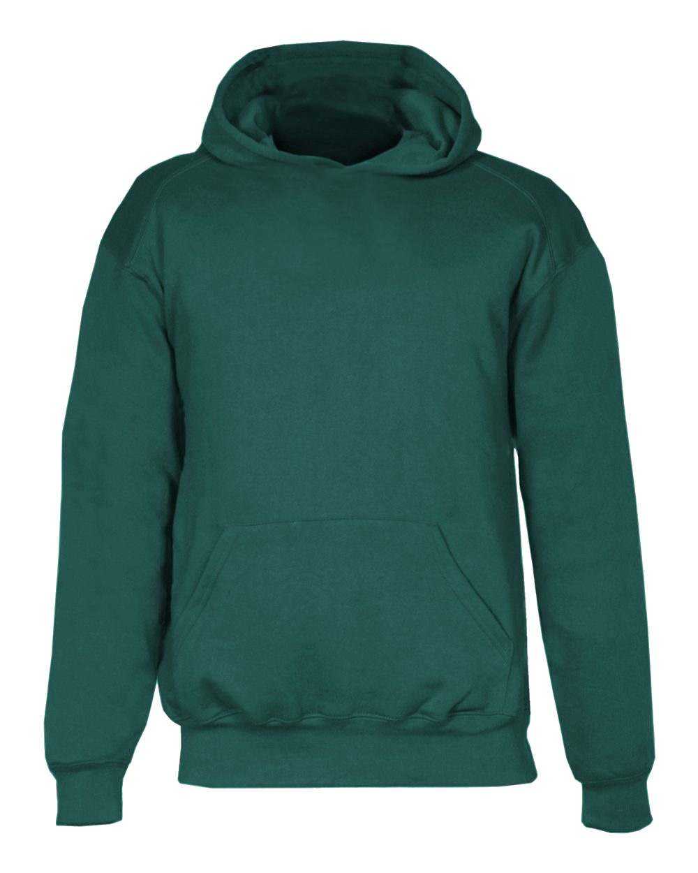Badger Sport 2254 Youth Hooded Sweatshirt - Forest - HIT a Double - 1