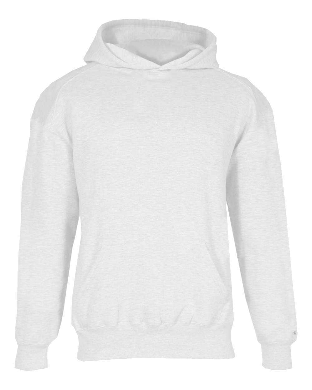 Badger Sport 2254 Youth Hooded Sweatshirt - White - HIT a Double - 1