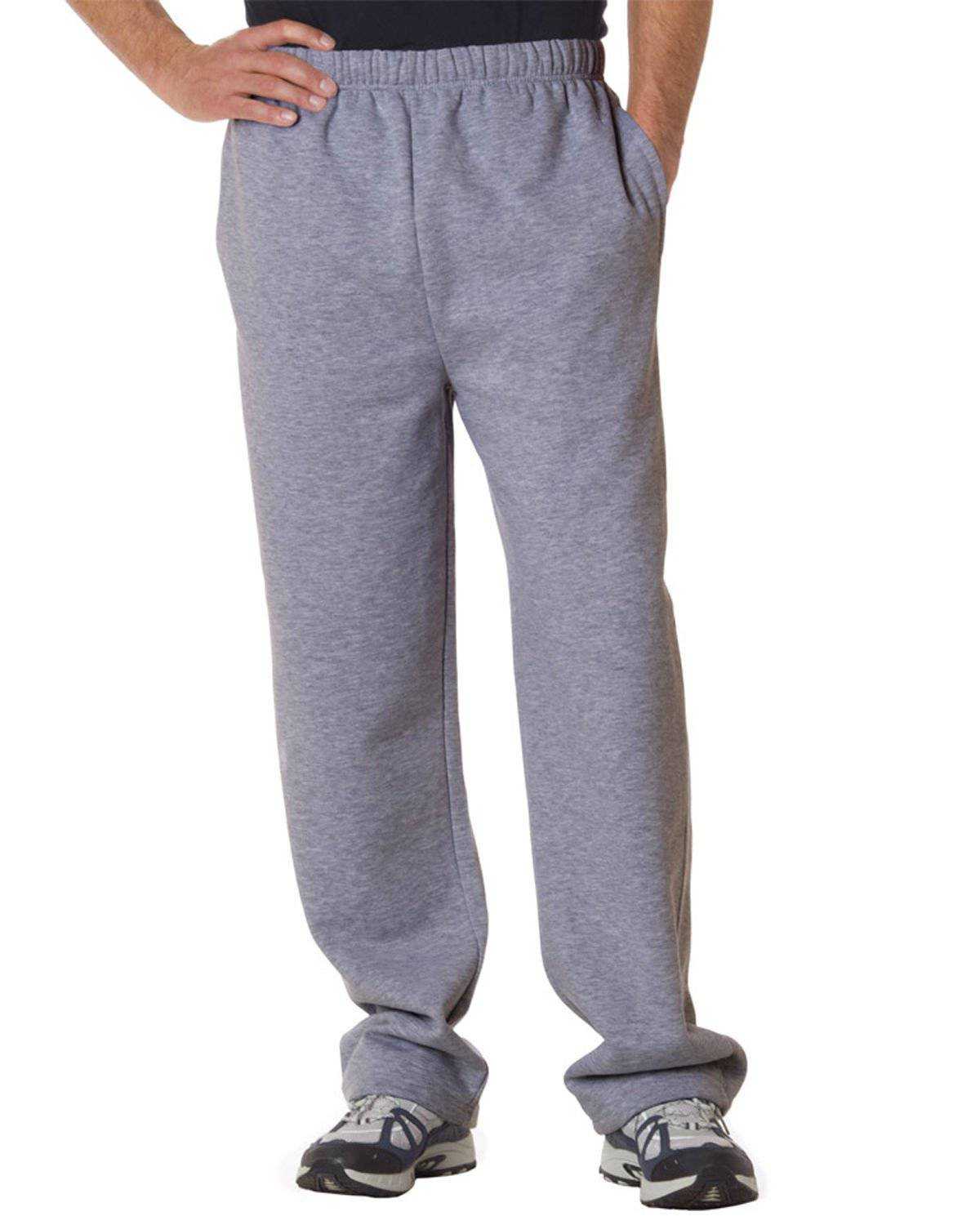 Badger Sport 2277 Youth Open Bottom Fleece Pant - Oxford - HIT a Double - 1