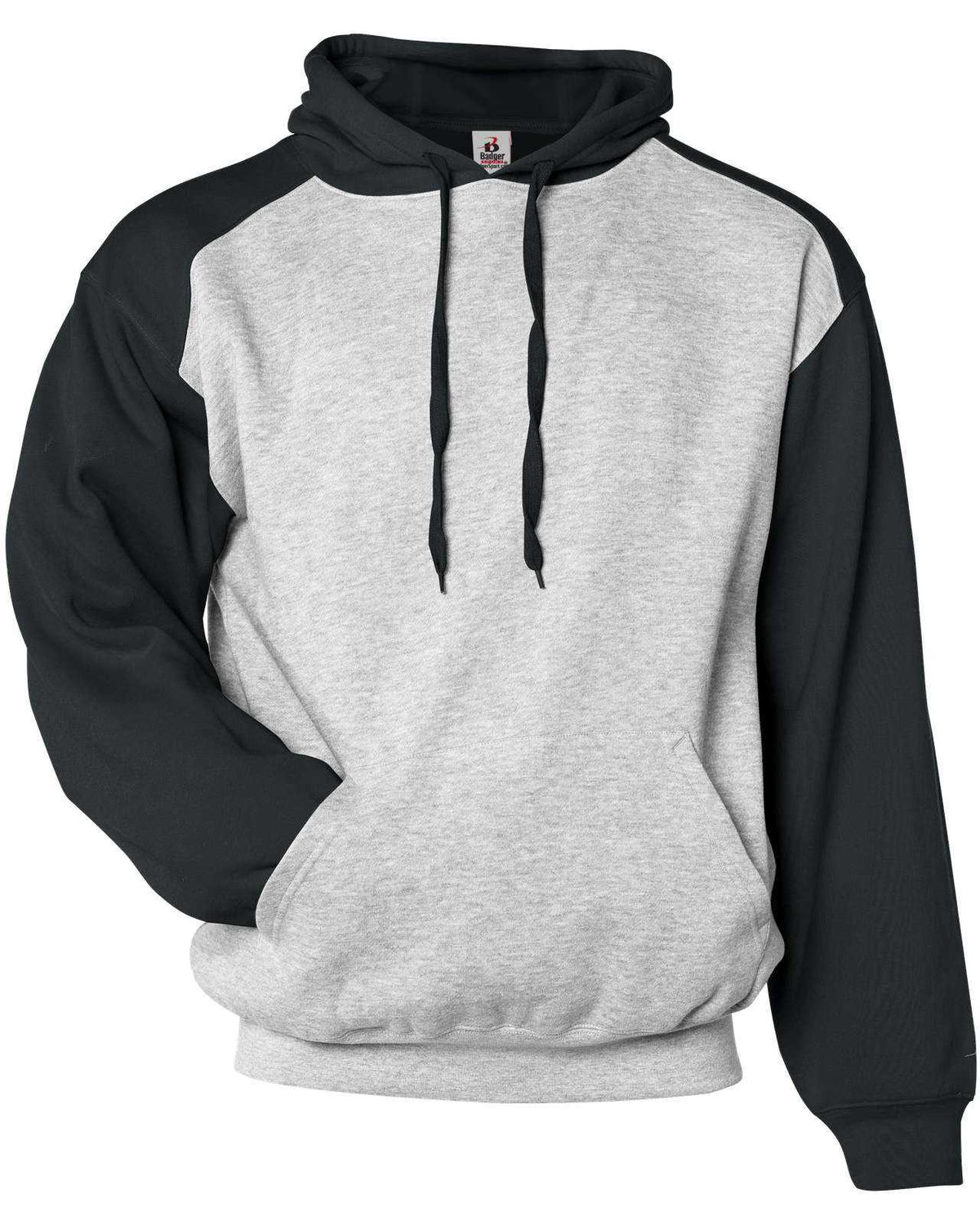 Badger Sport 2449 Athletic Fleece Sport Youth Hoodie - Oxford Black - HIT a Double - 1