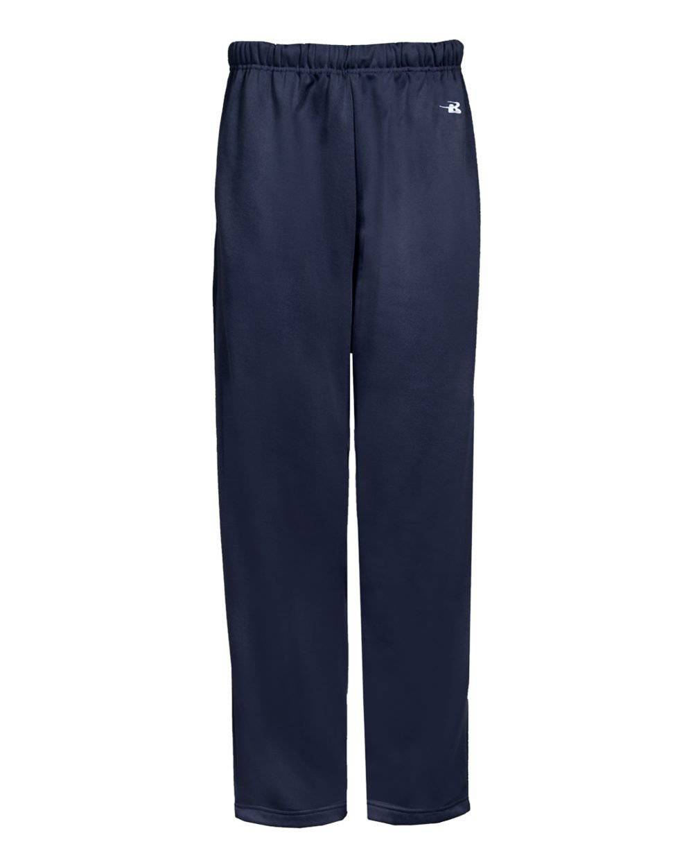 Badger Sport 2478 Perf. Youth Open Bottom Pant - Navy - HIT a Double - 1