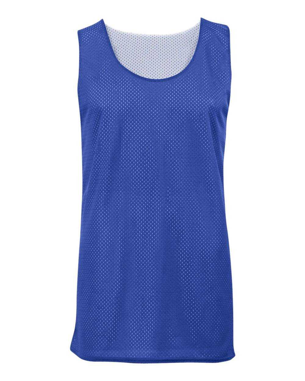Badger Sport 2529 Youth Mesh Reversible Tank - Royal White - HIT a Double - 1