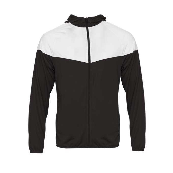 Badger Sport 272200 Sprint Outer-Core Youth Jacket - Black White - HIT a Double - 1