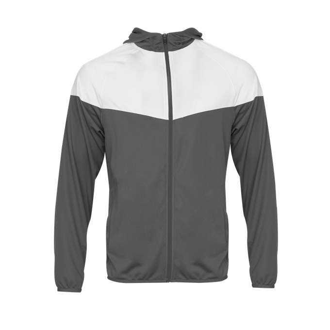 Badger Sport 272200 Sprint Outer-Core Youth Jacket - Graphite White - HIT a Double - 1