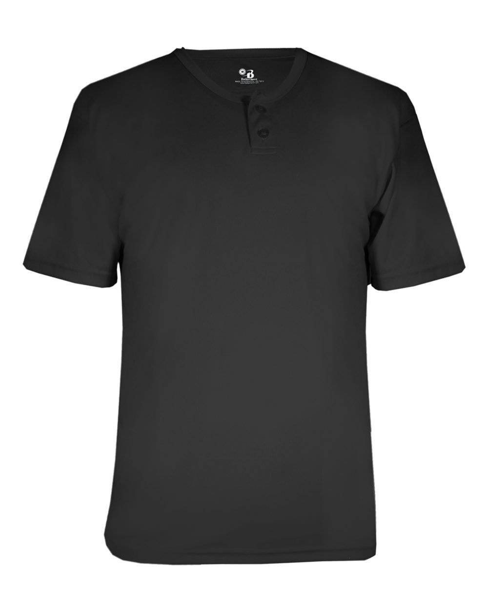 Badger Sport 2930 Youth B-Core Placket - Black - HIT a Double - 1