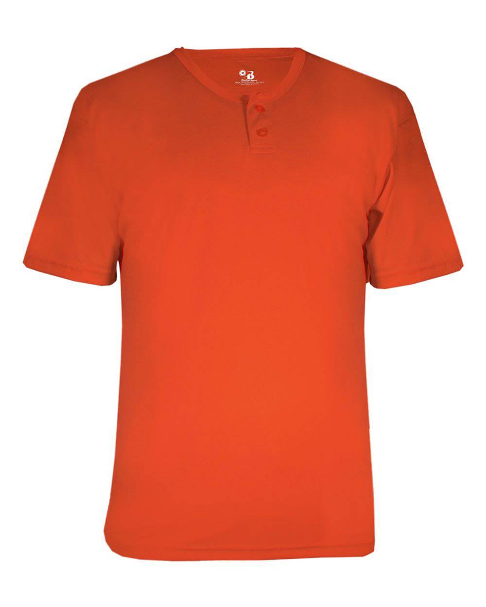 Badger Sport 2930 Youth B-Core Placket - Orange - HIT a Double - 1