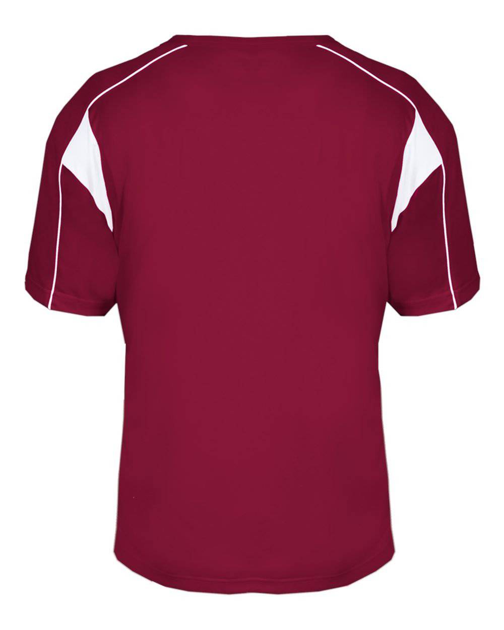 Badger Sport 2937 Youth Pro Placket - Cardinal White - HIT a Double - 3