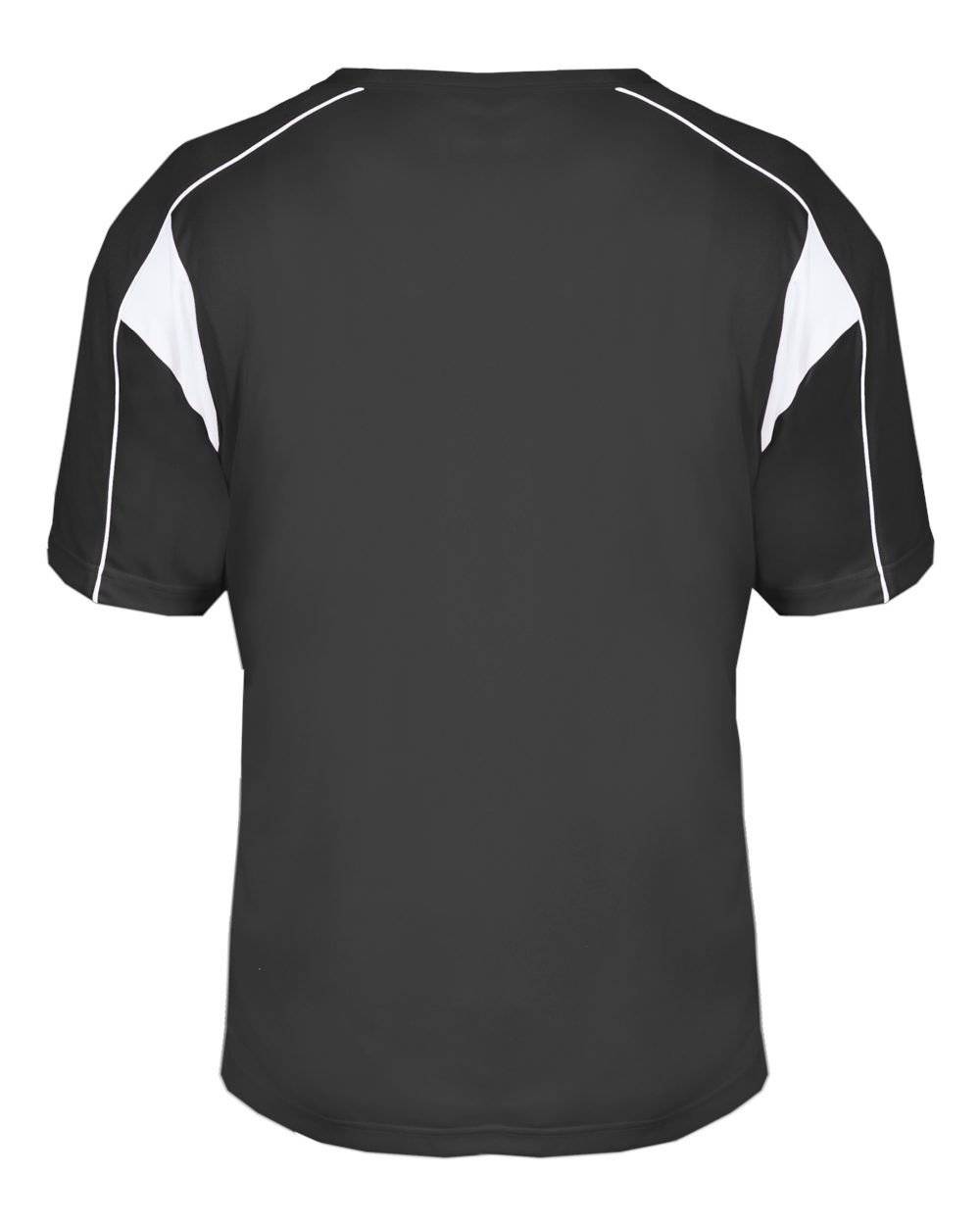Badger Sport 2937 Youth Pro Placket - Graphite White - HIT a Double - 3